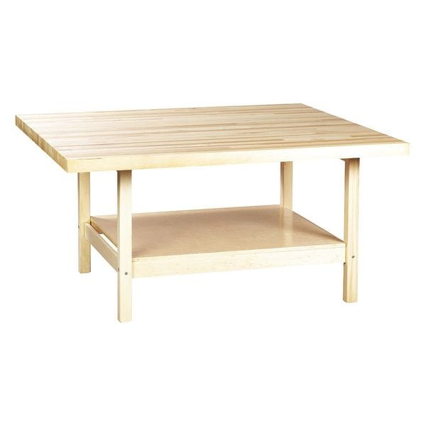 Work Bench With Vise, 64" W, 31-1/4" Height