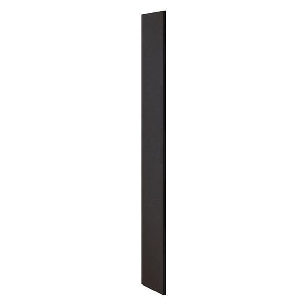 End Panel, Flat Top, 15" Wx72" H, Black