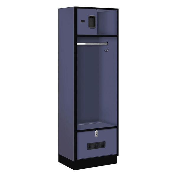 Open Access Locker, 24Wx76Hx18"D, Blue
