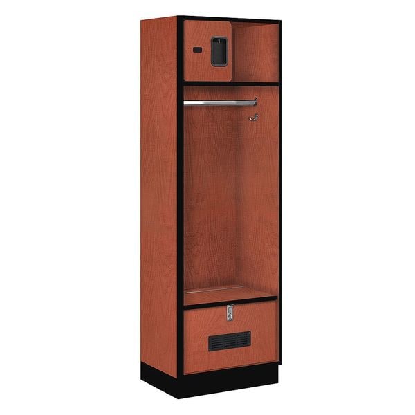 Open Access Locker, 24Wx76Hx18"D, Chrry