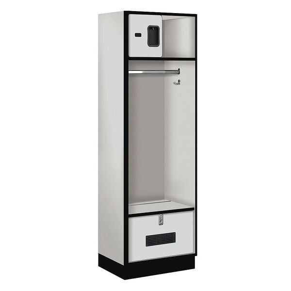Open Access Locker, 24Wx76Hx18"D, Gray