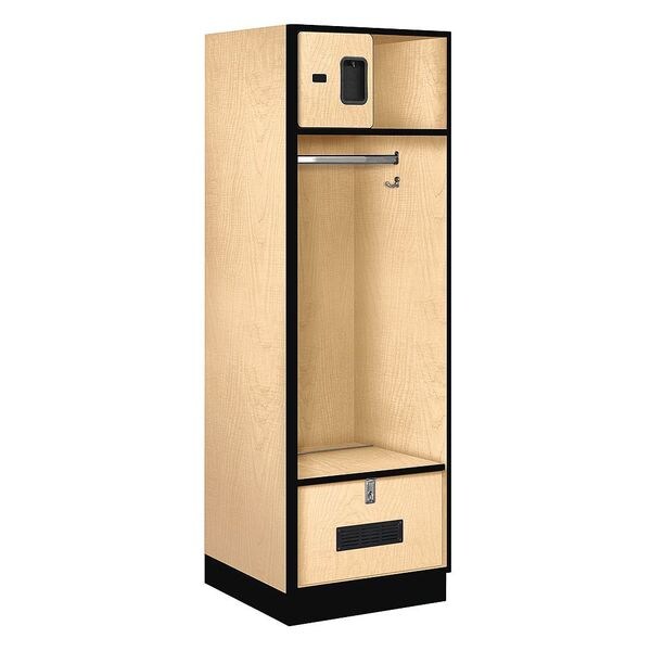Open Access Locker, 24Wx76Hx24"D, Maple