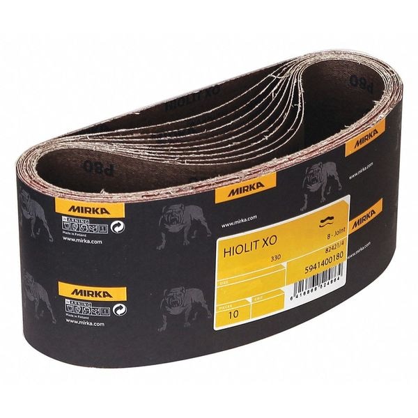 Sanding Belt, 4" W, 24" L, 100 Grit, Hiolit X