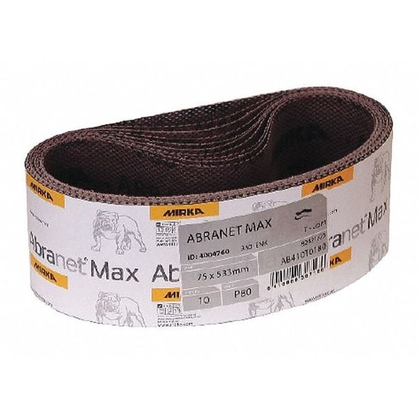 Sanding Belt, 3" W, 24" L, 150 Grit, Abranet