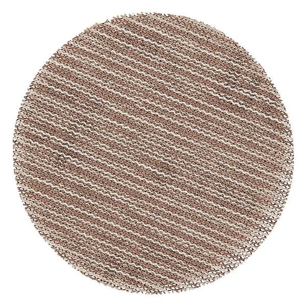 Mesh Grip, Disc, 3", P120 Grit, PK50, 3" Dia, No Hole, Aluminum Oxide, 120 Grit, Closed Coat Type