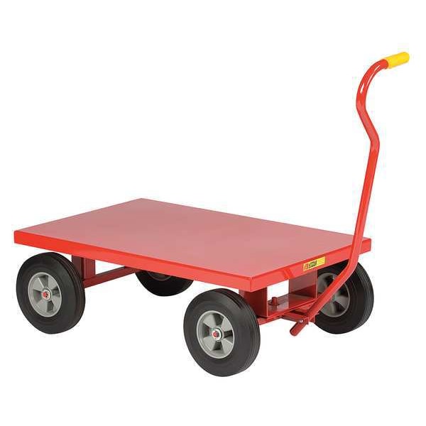 Wagon Truck, Solid Deck, 36x24, Pneum Wheel