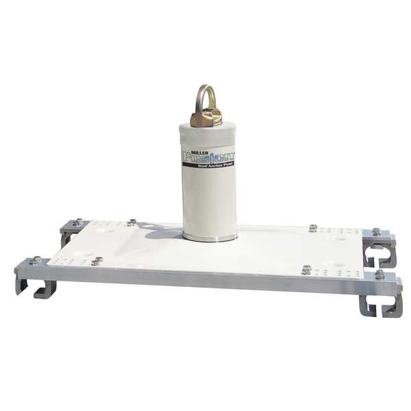 Roof Anchor, 26 in Length, 310 lb Weigth Capacity, Aluminum, Stainless Steel Anchor