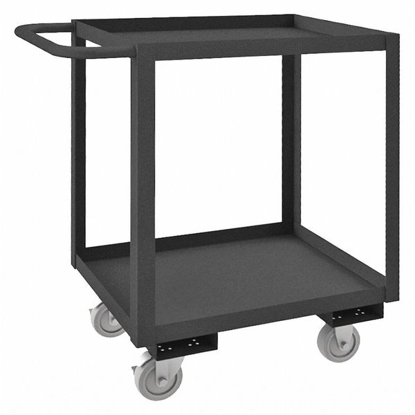 Stock cart, 2 shelf, 1-1/2" lips up, 1200 lbs capacity