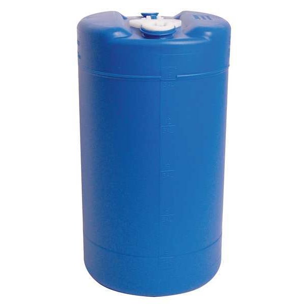 Closed Head Transport Drum, Polyethylene, 15 gal, Unlined, Blue