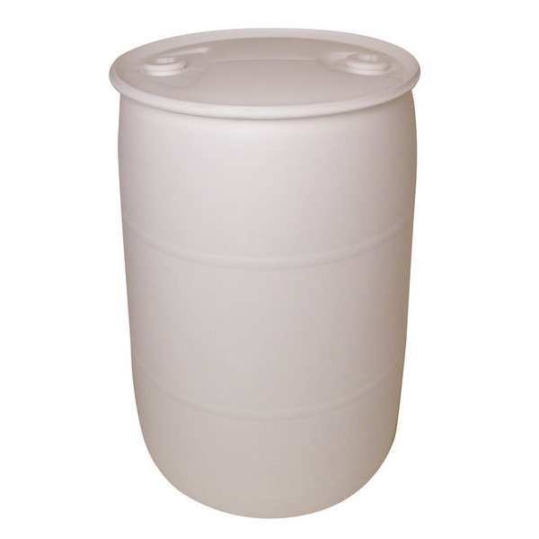 Closed Head Transport Drum, Polyethylene, 55 gal, Unlined, White