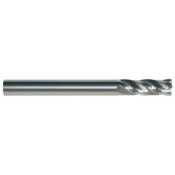 Carbide End Mill, 1/2In, 4FL, Single, 3In