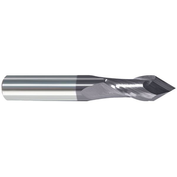Carbide Drill Mill, 1/2In, 2FL, Single