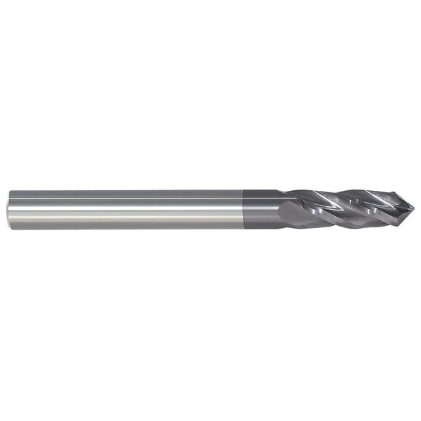 Carbide Drill Mill, 1/2In, 4FL, Single