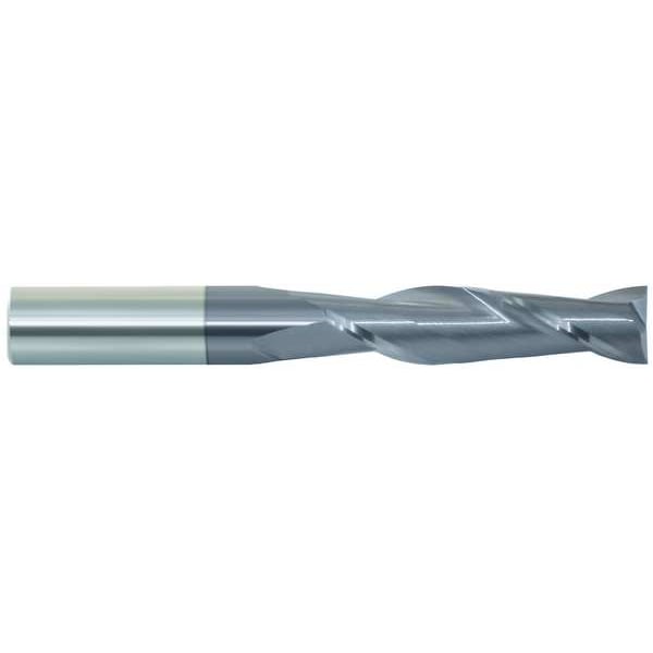 Carbide End Mill, 1/2In, 2FL, Single, 4In