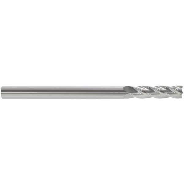 Carbide End Mill, 1/2In, 4FL, Single, 6In
