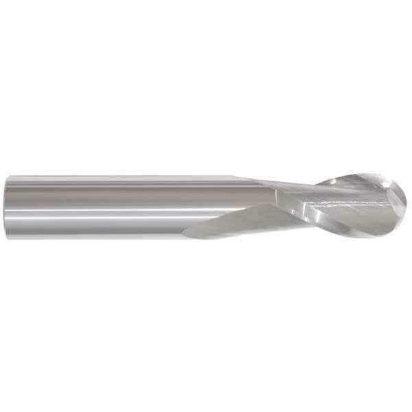 Carbide End Mill, 1/2In, 2FL, Single, 3In