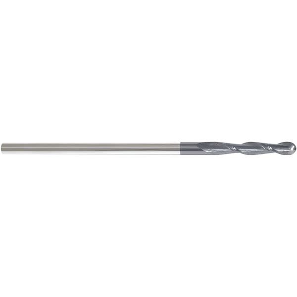 Carbide End Mill, 1/2In, 2FL, Single, 6In