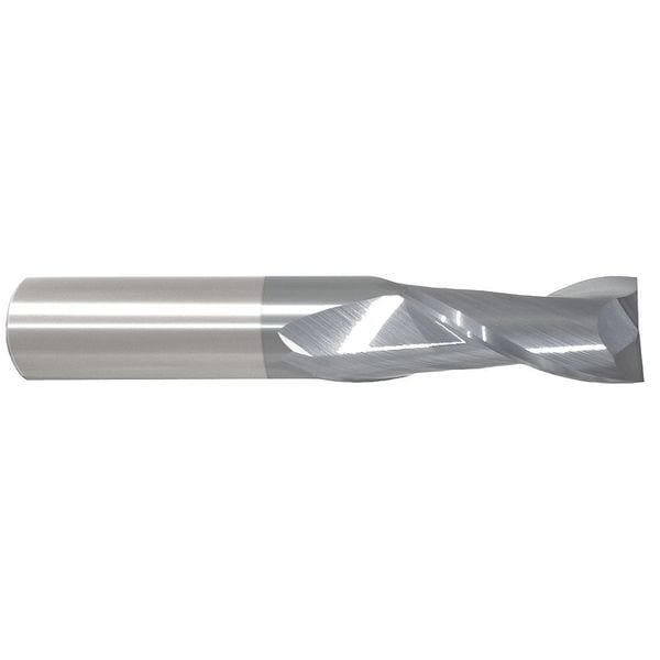 Carbide End Mill, 1.0mm, 2FL, Single