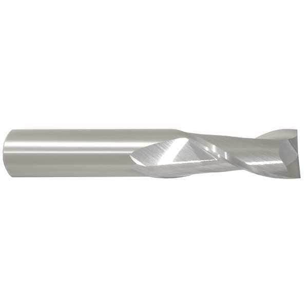 Carbide End Mill, 1/2In, 2FL, Single, 3In