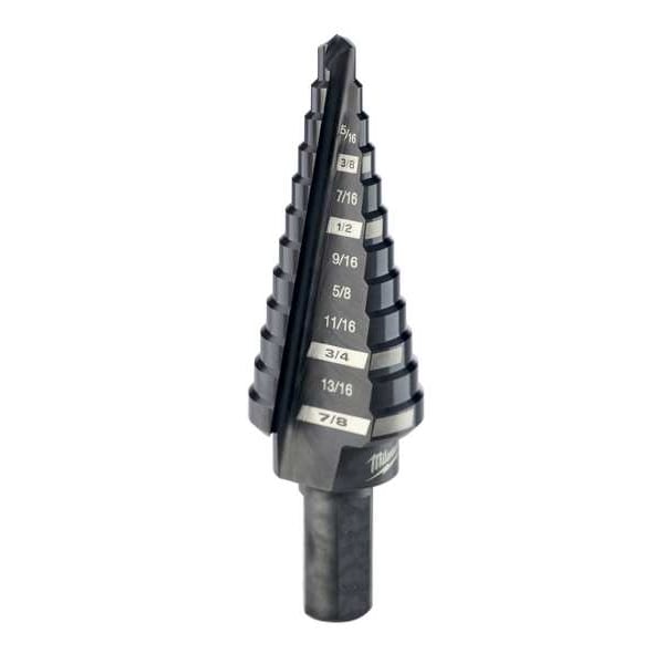 No. 4 Step Drill Bit, 3/16" - 7/8" by 1/16"
