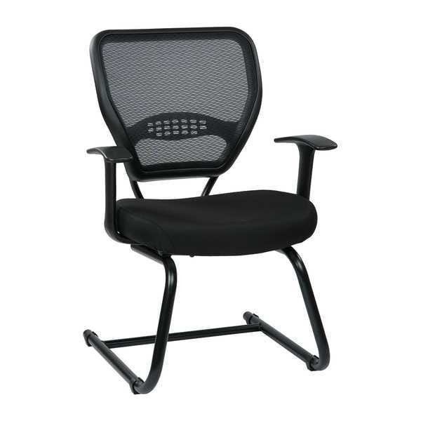 Desk Chair Desk Chair, Fixed Arms, 19" Height, Fabric, Black