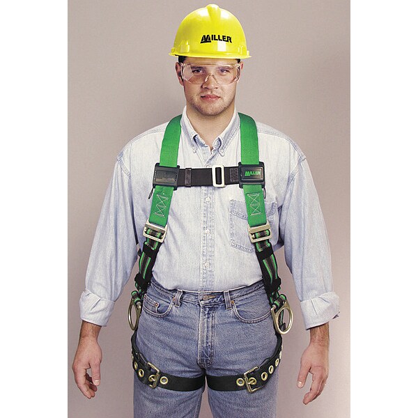 Duraflex Python(R) Full Body Harness, 2XL, 400 lb., Mating Chest/ Tongue Leg Straps