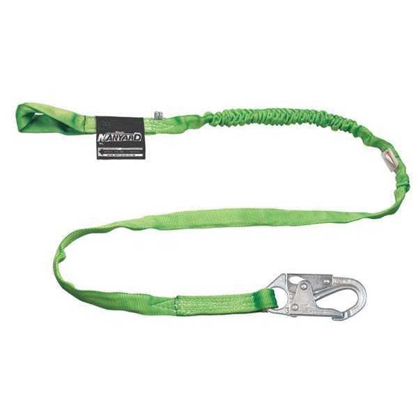 Manyard(TM) HP Shock Absorbing Lanyard, 6 ft. Length, Web Loop, Polyester, 1 Leg(s)
