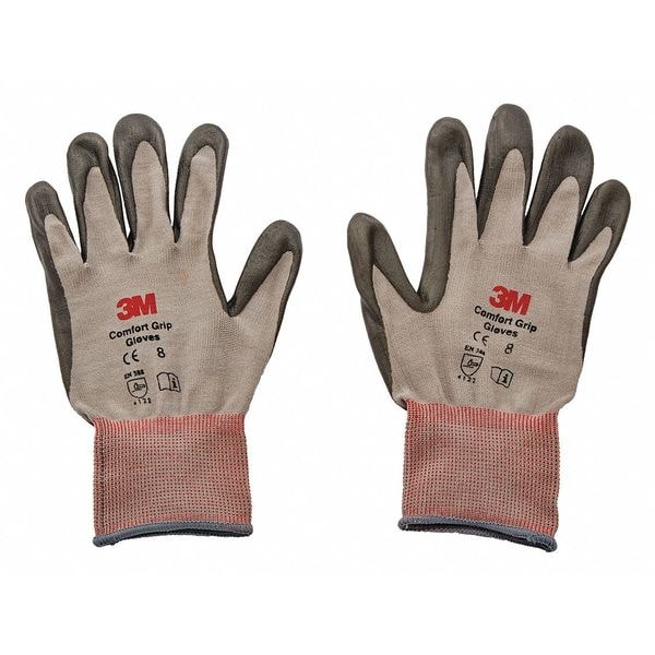 Coated Gloves, Foam Nitrile, Palm, Brown, L 120 PK