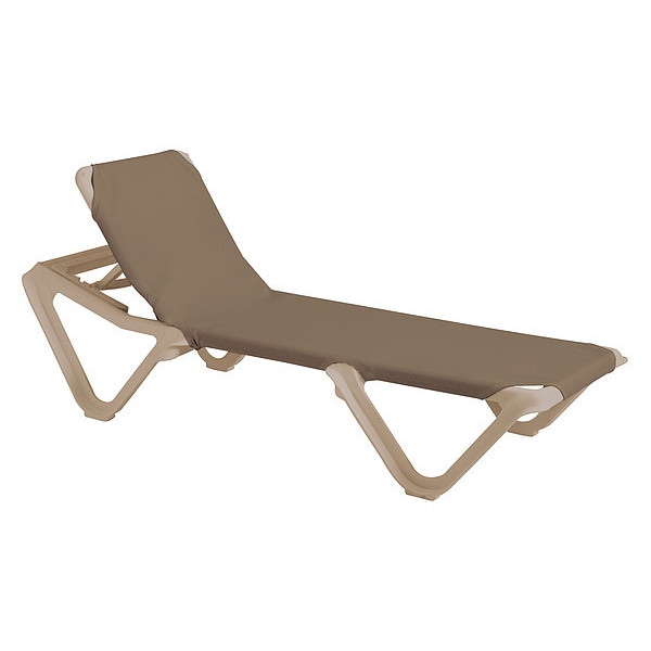 Nautical Sling Chaise, Taupe/Sndstne, PK2