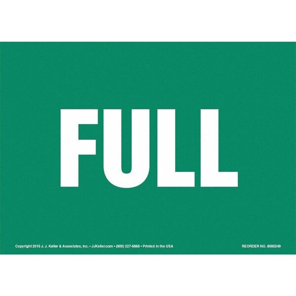 Full Sign, 10" x 7", Aluminum