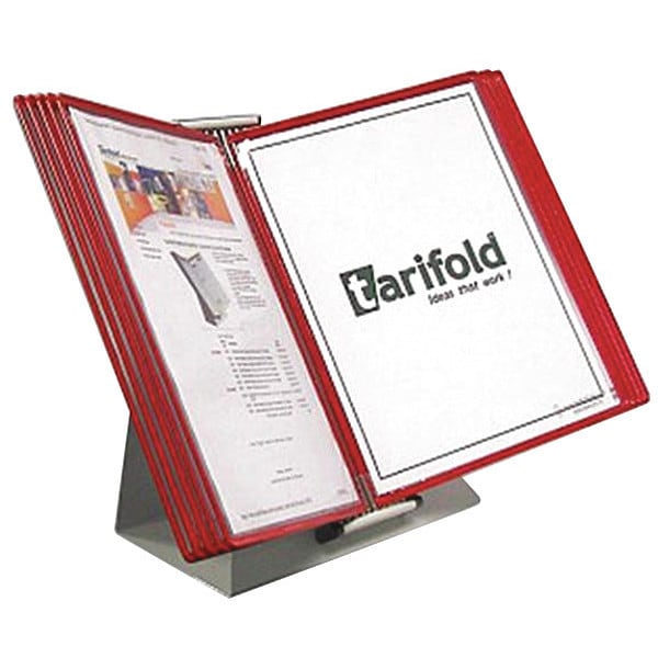 Document Desk Display Unit, 10 Red Pocket