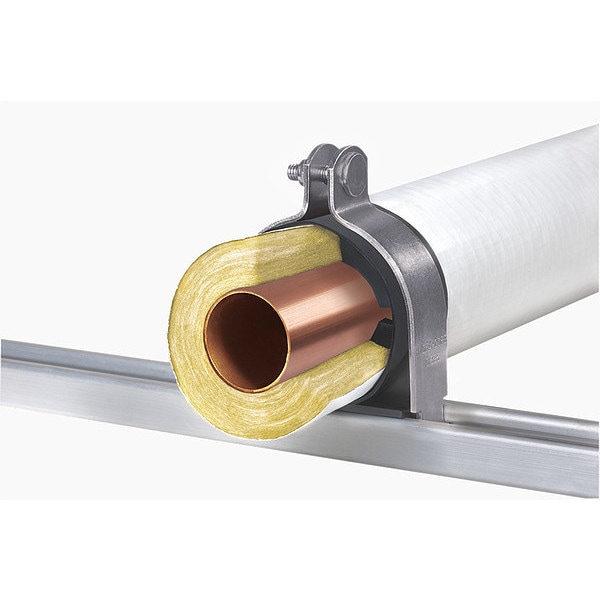 Insulation Clamp, 1 1/2" Pipe x 1" Wall 304SS 9-Series for Fiberglass