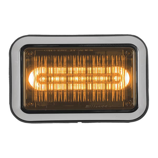 LED PrizmIi, Bezel, Amber, 4"X6", Size: 4"X6"