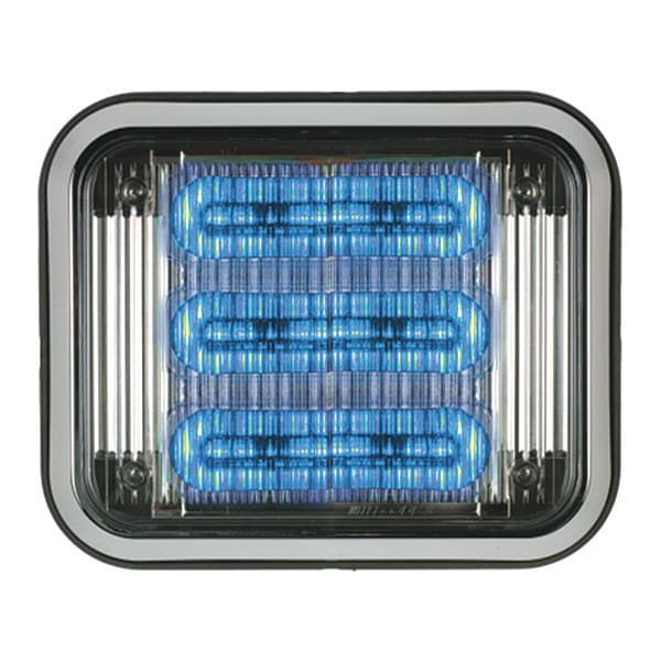 LED PrizmIi With Bezel, Clear Lens, Blue, 7"X9"