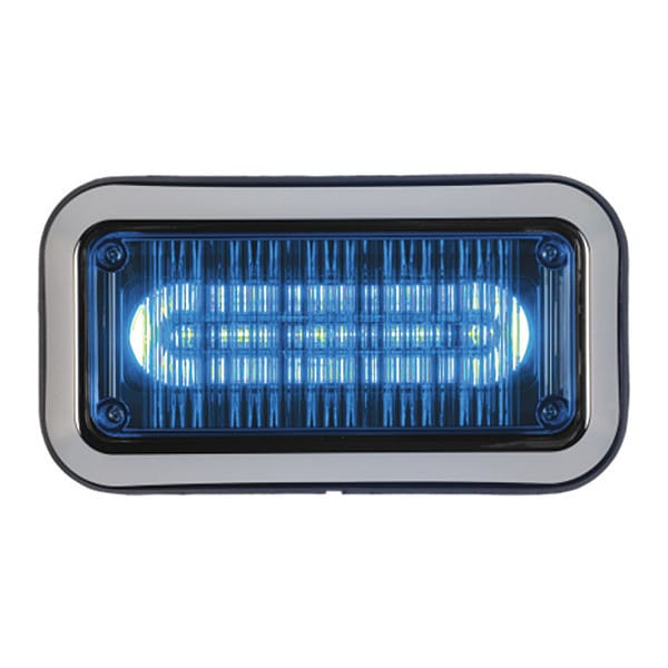 LED PrizmIi, Bezel, Blue, 3"X7", Sub-Category: Perimeter Light