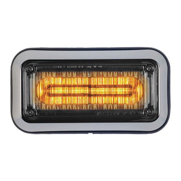 LED PrizmIi, Bezel, Amber, 3"X7"