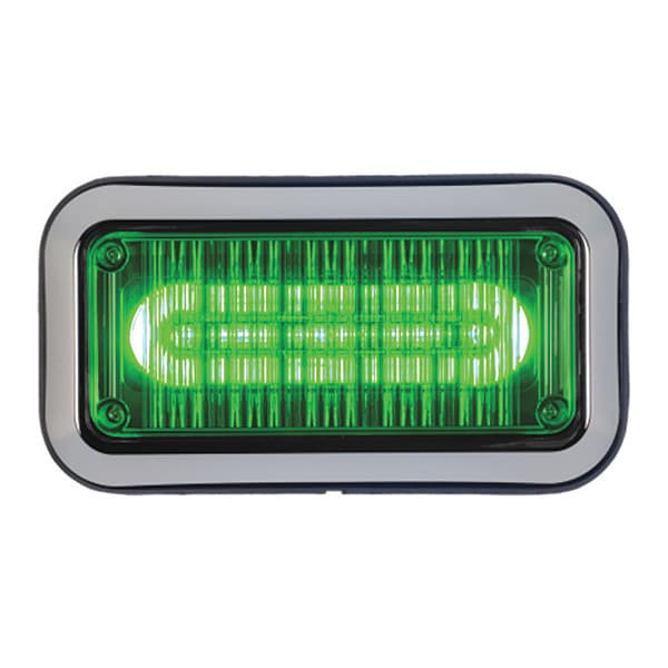 LED Prizmii, Prmtr Light, Clrd Lens, Rd, 3"X7"