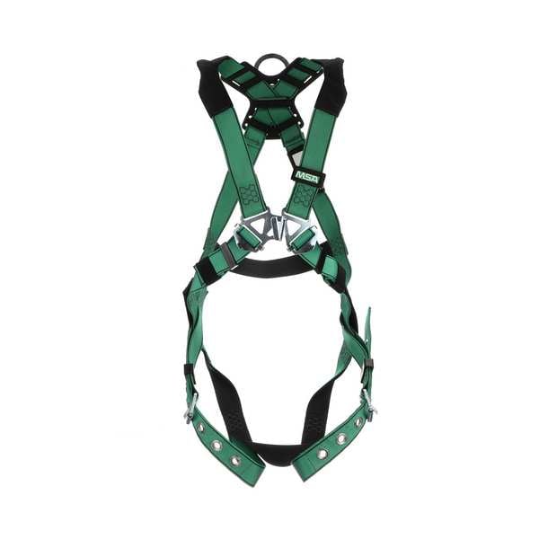 V-FORM Full Body Harness, 2XL, 400 lb., Quick-Connect Chest/ Tongue Leg Straps, Back D-Ring