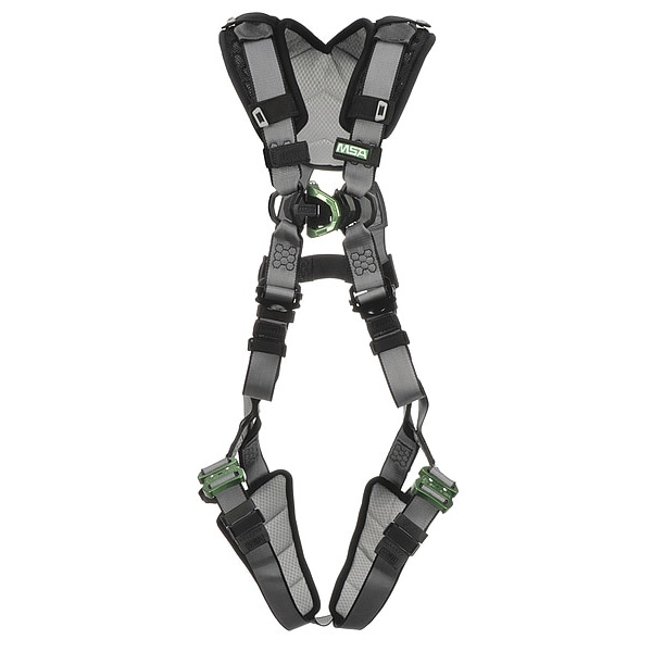 V-FIT Full Body Harness, XL, 400 lb., Quick-Connect Chest/ Quick-Connect Leg Straps, Back D-Ring