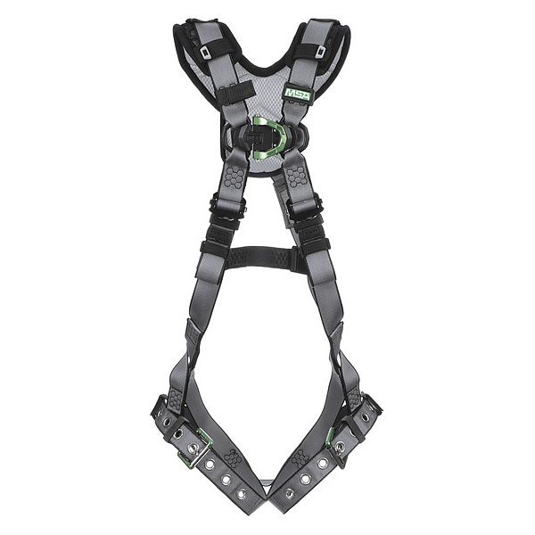 V-FIT Full Body Harness, XL, 400 lb., Quick-Connect Chest/ Tongue Leg Straps, Back D-Ring