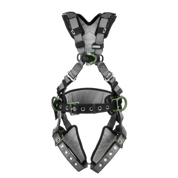V-FIT Full Body Harness, XL, 400 lb., Quick-Connect Chest/ Tongue Leg Straps