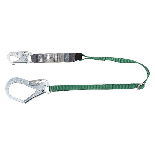 Lanyard, Snap Hook, Steel, 1 Leg(s), 310 lb. Weight Capacity