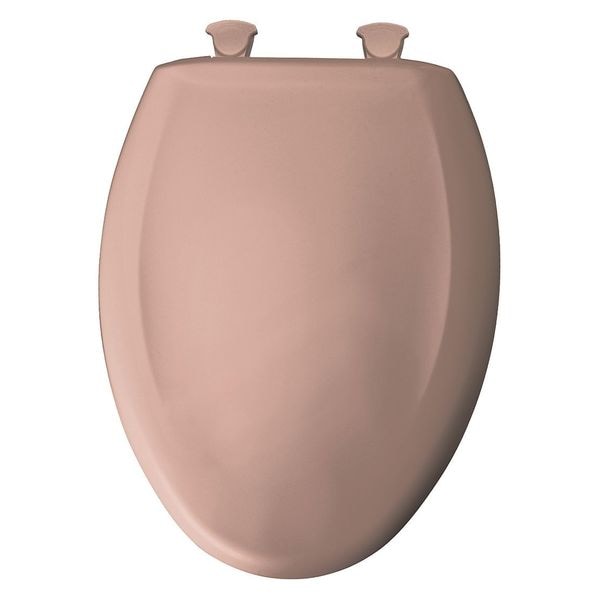 Toilet Seat With Cover, Plastic, Elongated, Wild Rose
