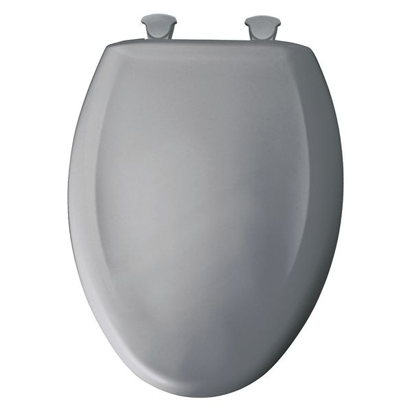 Toilet Seat With Cover, Plastic, Elongated, Red and Green Pair