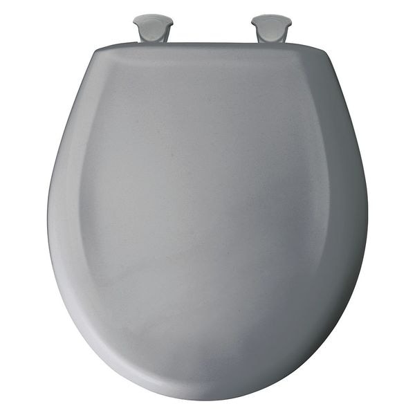 Toilet Seat With Cover, Plastic, Round, Red and Green Pair