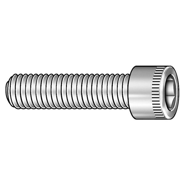 1"-8 Socket Head Cap Screw, Socket, Black Oxide Alloy Steel, 2 in Length, 10 PK