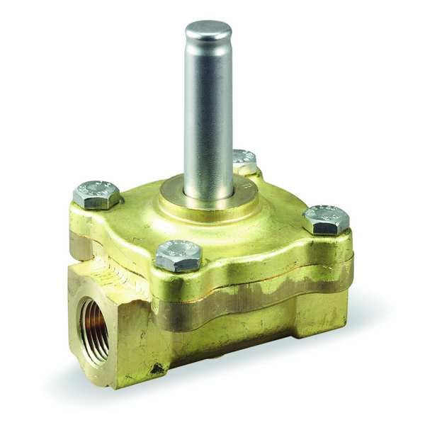 Brass Steam Solenoid Valve Less Coil, Normally Closed, 3/4 in Pipe Size