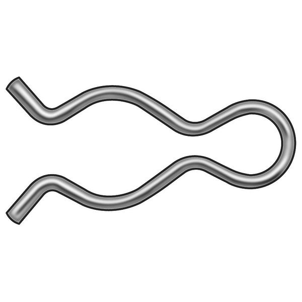 Cotter Pin, Hairpin, 1/32"Dx5/8" L, PK100