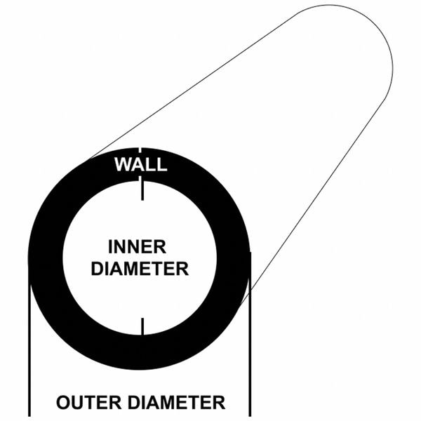0.25" OD x 0.035" Wall x 0.18" ID Carbon Steel Round Tube A513-Type 5 DOM