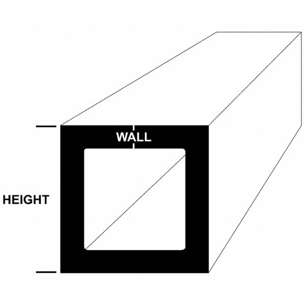 SS Square Tube 316, 5 ft